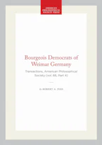 Cover of 'Bourgeois Democrats of Weimar Germany' by Robert A. Pois 