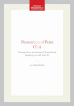 Cover of 'Persecution of Peter Olivi' 