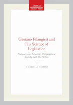 Cover of 'Gaetano Filangieri and His Science of Legislation' by Marcello Maestro 