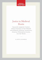 Cover of 'Justice in Medieval Russia' by Ann M. Kleimola 