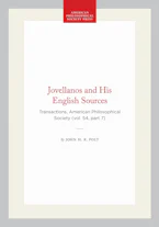 Cover of 'Jovellanos and His English Sources' by John H. R. Polt 