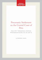 Cover of 'Preceramic Settlement on the Central Coast of Peru' by Frederic Engel 
