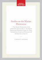 Cover of 'Studies on the Marine Pleistocene' by Horace G. Richards 