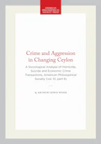 Cover of 'Crime and Aggression in Changing Ceylon' by Arthur Lewis Wood 