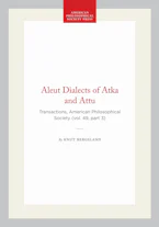 Cover of 'Aleut Dialects of Atka and Attu' by Knut Bergsland 