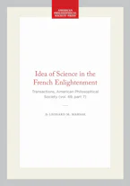 Cover of 'Idea of Science in the French Enlightenment' by Leonard M. Marsak 
