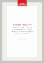 Cover of 'Klamath Prehistory' by L. S. Cressman 