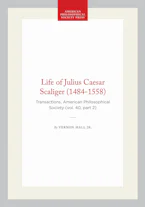 Cover of 'Life of Julius Caesar Scaliger (1484-1558)' by Vernon Hall, Jr. 
