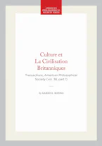 Cover of 'Culture Et La Civilisation Britanniques' by Gabriel Bonno 