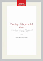 Cover of 'Freezing of Supercooled Water' by N. Ernest Dorsey 