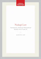 Cover of 'Naskapi Law' by Julius E. Lips 