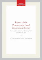 Cover of 'Report of the Pennsylvania Local Government Survey' by Blake E. Nicholson, Bradford W. West, Edward W. Carter, H. F. Alderfer and Philip B. Willauer 