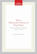 Cover of 'Moses Maimonides Glossary of Drug Names' by Moses ben Maimon 