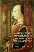 Cover of 'Marriage, Dowry, and Citizenship in Late Medieval and Renaissance Italy' 