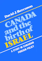 Cover of 'Canada and the Birth of Israel' 