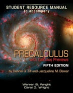 Student Resource Manual to Accompany Precalculus with Calculus Previews