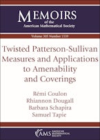 Twisted Patterson-Sullivan Measures and Applications to Amenability and Coverings Twisted Patterson-Sullivan Measures and Applications to Amenability and Coverings