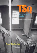 Cover of 'Trans* Studies Now' 
