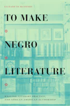 Cover of 'To Make Negro Literature' 