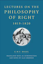 Cover of 'Lectures on the Philosophy of Right, 1819-1820' 