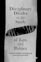 Cover of 'Disciplinary Divides in the Study of Law and Politics' 