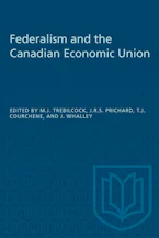 Cover of 'Federalism and the Canadian Economic Union' 
