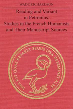 Cover of 'Reading and Variant in Petronius' 