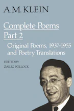 Cover of 'A.M. Klein: Complete Poems' 