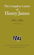 Cover of 'The Complete Letters of Henry James, 1880–1883' 