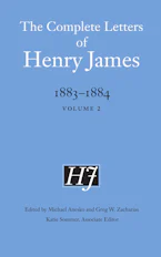 Cover of 'The Complete Letters of Henry James, 1883–1884' 