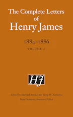 Cover of 'The Complete Letters of Henry James, 1884–1886' 