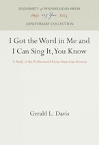 I Got the Word in Me and I Can Sing It, You Know I Got the Word in Me and I Can Sing It, You Know
