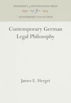 Contemporary German Legal Philosophy