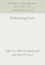 Performing Texts Performing Texts