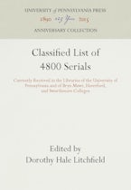 Classified List of 4800 Serials Classified List of 4800 Serials