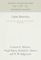 Cover of 'Latin America' by Cement G. Motten, Virgil Salera, Richard L. Davies and H. W. Balgooyen 