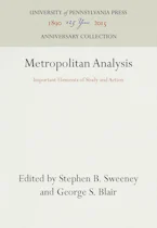 Cover of 'Metropolitan Analysis' by Stephen B. Sweeney and George S. Blair 