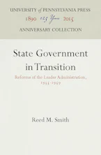 Cover of 'State Government in Transition' by Reed M. Smith 