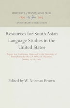 Resources for South Asian Language Studies in the United States Resources for South Asian Language Studies in the United States