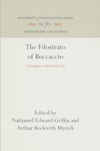 The Filostrato of Boccaccio The Filostrato of Boccaccio
