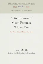 Cover of 'A Gentleman of Much Promise, Volumes 1 and 2' by Isaac Mickle and Phillip English Mackey 