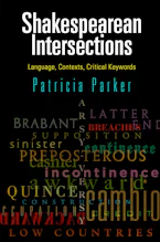 Cover of 'Shakespearean Intersections' by Patricia Parker 