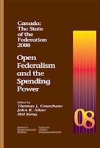 Canada: the State of the Federation, 2008 Canada: the State of the Federation, 2008