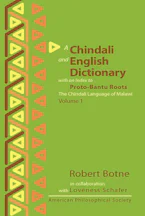 Cover of 'Chindali and English Dictionary with an Index to Proto-Bantu Roots' 
