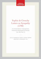 Cover of 'Sophie De Grouchy Letters on Sympathy (1798)' by MarieLouiseSophie de Grouchy Condorcet, marquise de and Karin Brown 