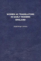 Cover of 'Women As Translators in Early Modern England' 