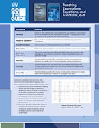 Go-to Guide: Teaching Expressions, Equations, and Functions, Grades 6–8