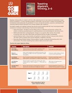 Go-to Guide: Teaching Algebraic Thinking, Grades 3–5
