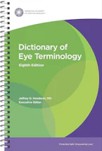 Cover of 'Dictionary of Eye Terminology' 