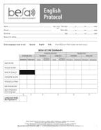 Bilingual English-Spanish Assessment™ (BESA™): English Protocol Bilingual English-Spanish Assessment™ (BESA™): English Protocol